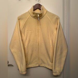 Columbia fleece yellow jacket size medium